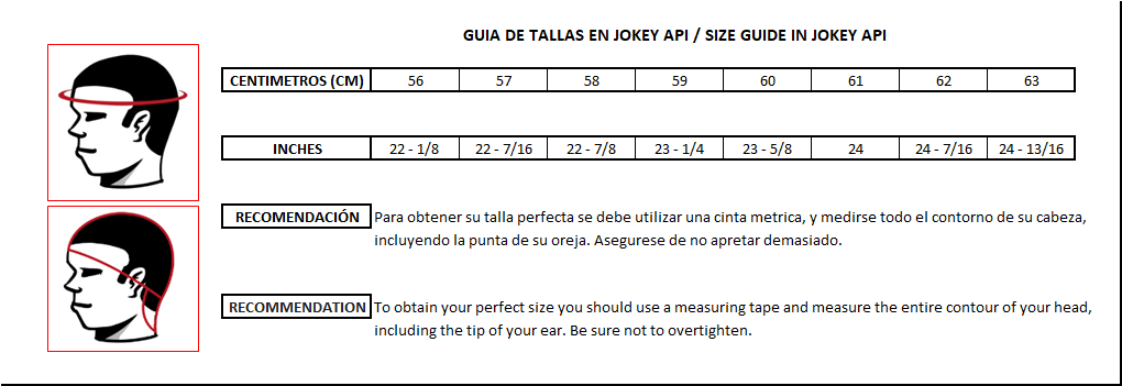 GUIA DE TALLA JOKEY API
