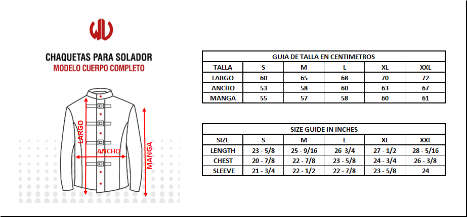 CHAQUETA CUERPO COMPLETO